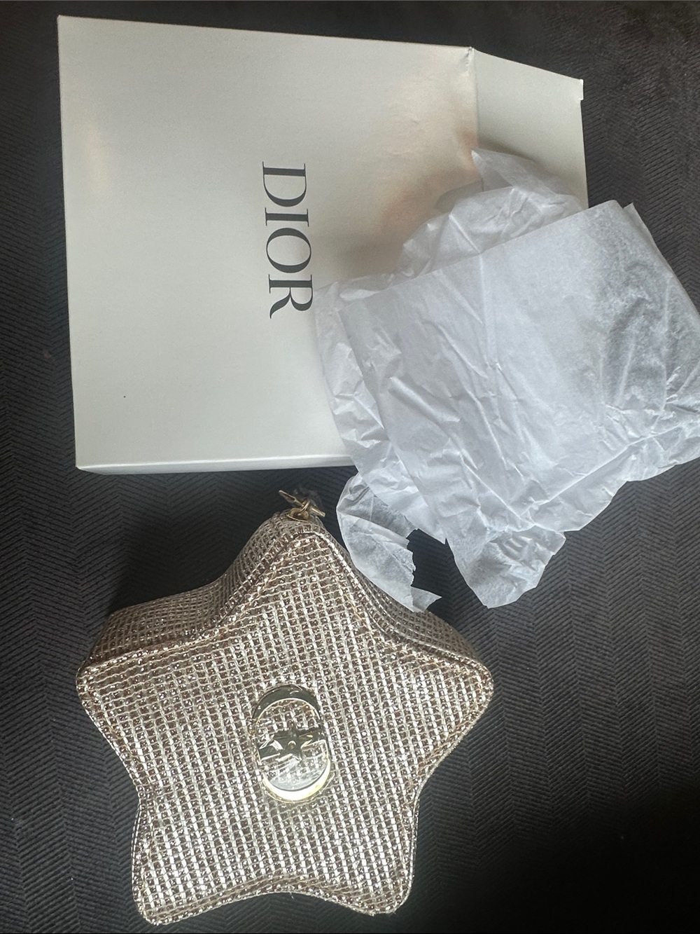 Dior Metallic Star-Shaped pouch